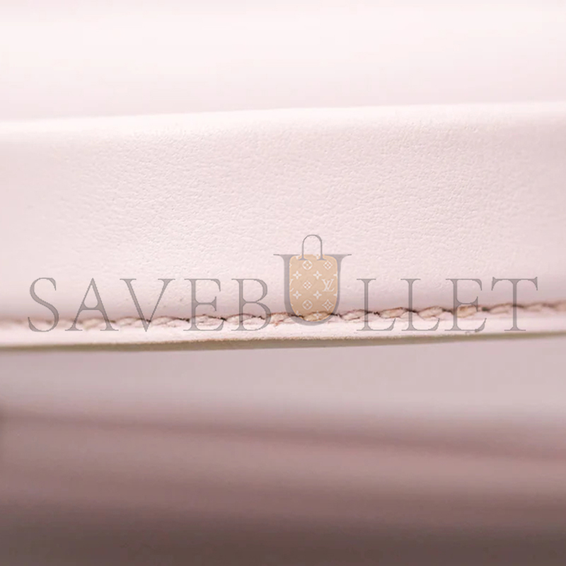 HERMES 2424 21 MINI MAUVE PALE EVERCOLOR AND SWIFT PALLADIUM HARDWARE (21*16*12cm)